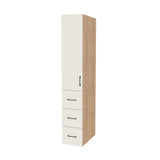 14" Wide Tall Pantry Cabinet with Drawer - (Ply Wood Boxes - Flat Panel Doors) 24 D