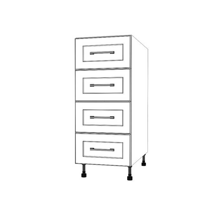 14" Wide Drawer Cabinet - Painted Doors