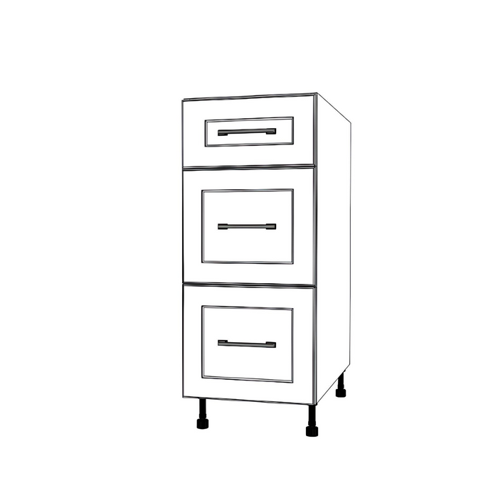 14" Wide Drawer Cabinet - Thermofoil Doors