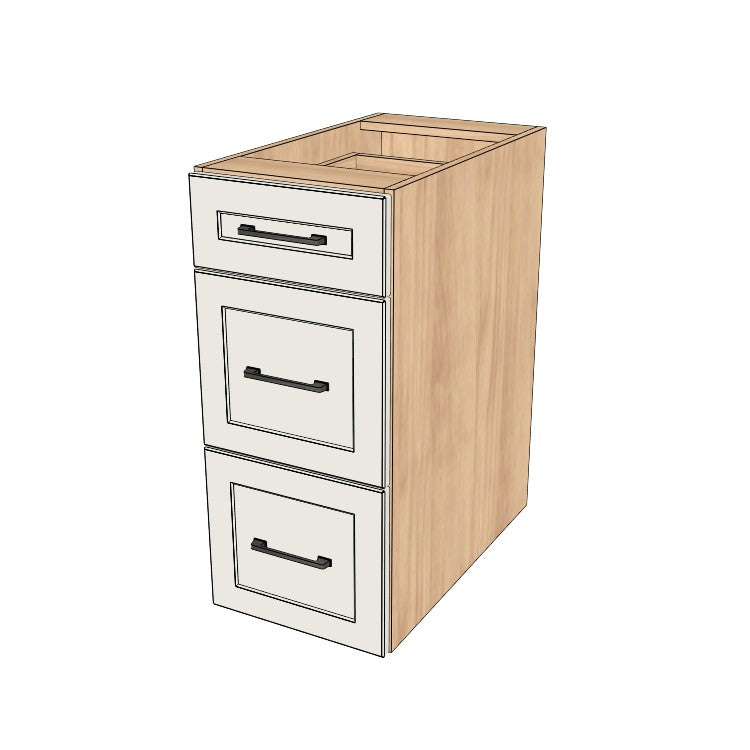 14" Wide Drawer Cabinet - (Ply Wood Boxes - Painted Doors)