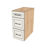14" Wide Drawer Cabinet - (Ply Wood Boxes - Painted Doors)