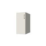 14" Wide Base Cabinet - (White Melamine Boxes - Flat Panel Doors)