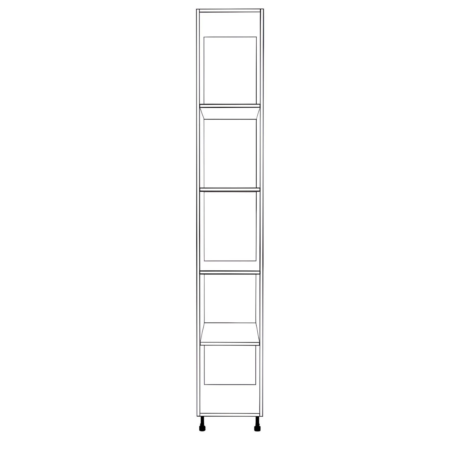 14" Wide Tall Pantry Thermofoil Doors — RTI