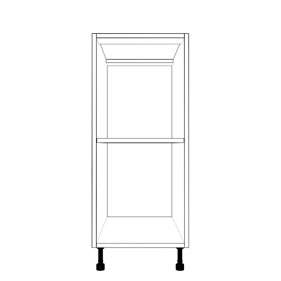 14" Wide Base Cabinet - Thermofoil Doors