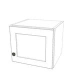 14" Wide x 12" High Wall Cabinet - (White Melamine Cabinets - Thermofoil Doors)