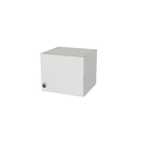 14" Wide x 12" High Wall Cabinet - (White Melamine Boxes - Flat Panel Doors)