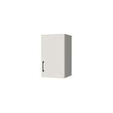 14" Wide x 24" High Wall Cabinet - (White Melamine Boxes - Flat Panel Doors)