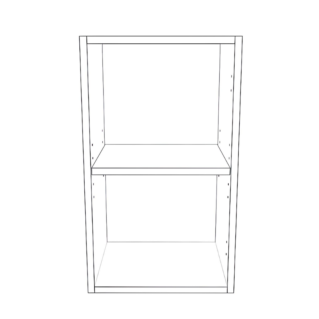 14" Wide x 24" High Wall Cabinet - Thermofoil Doors
