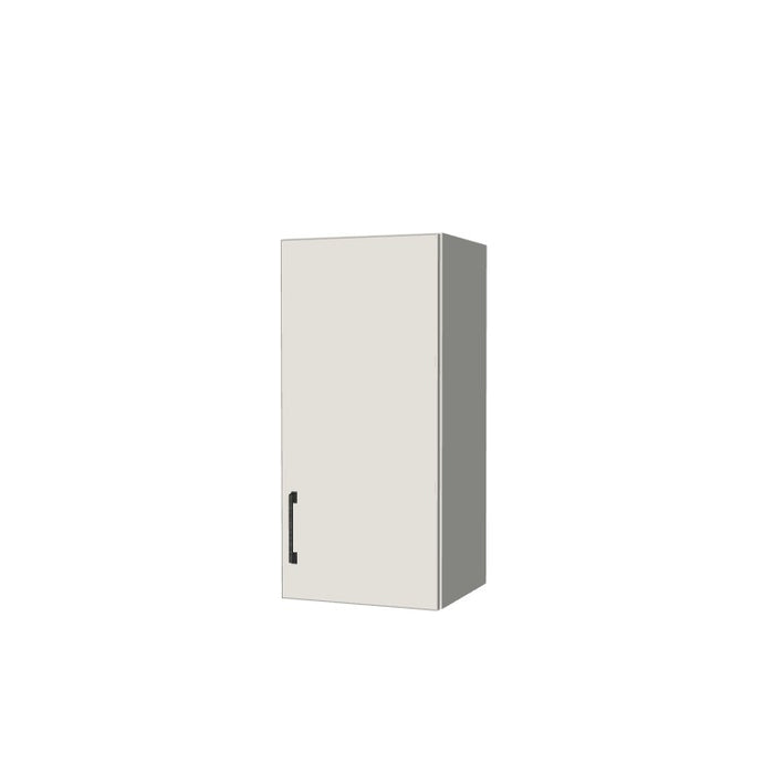 14" Wide x 30" High Wall Cabinet - (White Melamine Boxes - Flat Panel Doors)