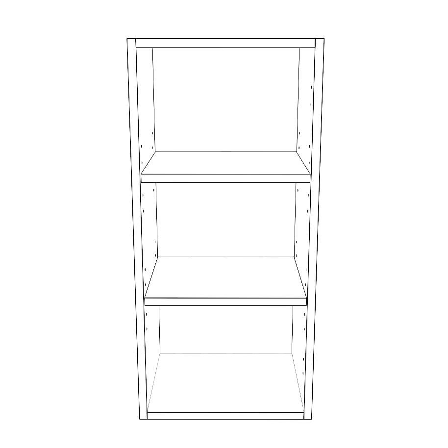 14" Wide x 30" High Wall Cabinet - Painted Doors