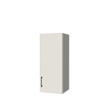 14" Wide x 34" High Wall Cabinet - (White Melamine Boxes - Flat Panel Doors)