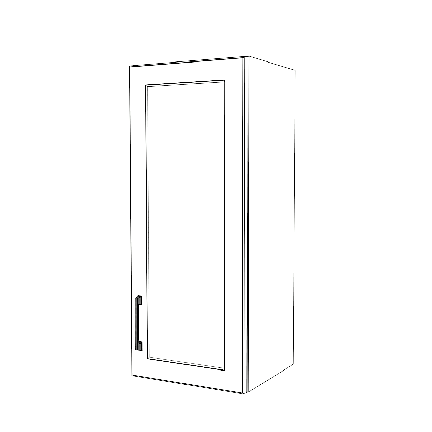 14" Wide x 34" High Wall Cabinet - Thermofoil Doors