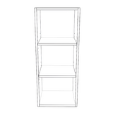 14" Wide x 34" High Wall Cabinet - Painted Doors