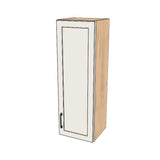 14" Wide x 42" High Wall Cabinet - (Hardrock Maple Melamine Boxes - Painted Doors)