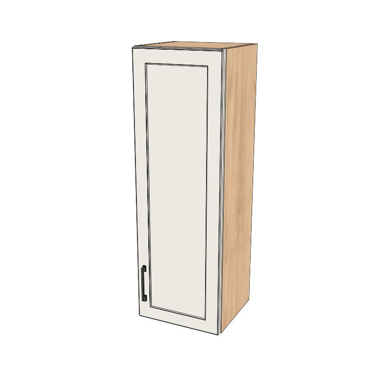 14" Wide x 42" High Wall Cabinet - (Hardrock Maple Melamine Boxes - Thermofoil Doors)