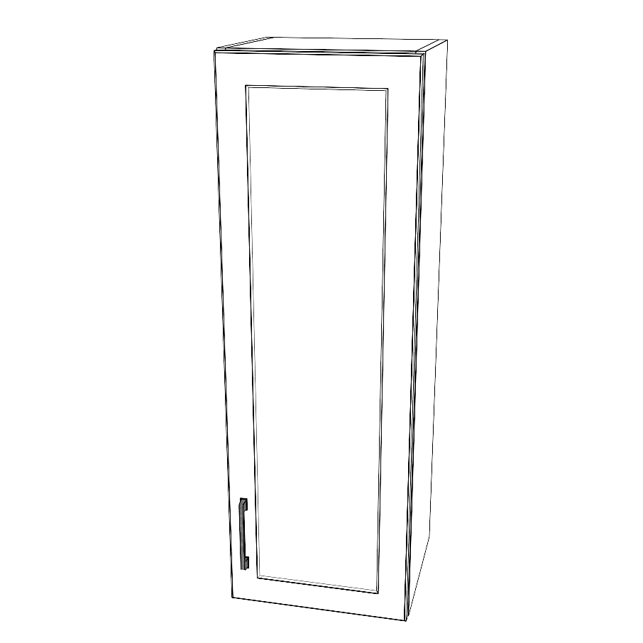 14" Wide x 42" High Wall Cabinet - Painted Doors