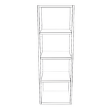 14" Wide x 42" High Wall Cabinet - Thermofoil Doors