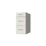 15" Wide Drawer Cabinet - (White Melamine Boxes - Flat Panel Doors)