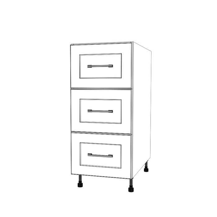 15" Wide Drawer Cabinet - Painted Doors