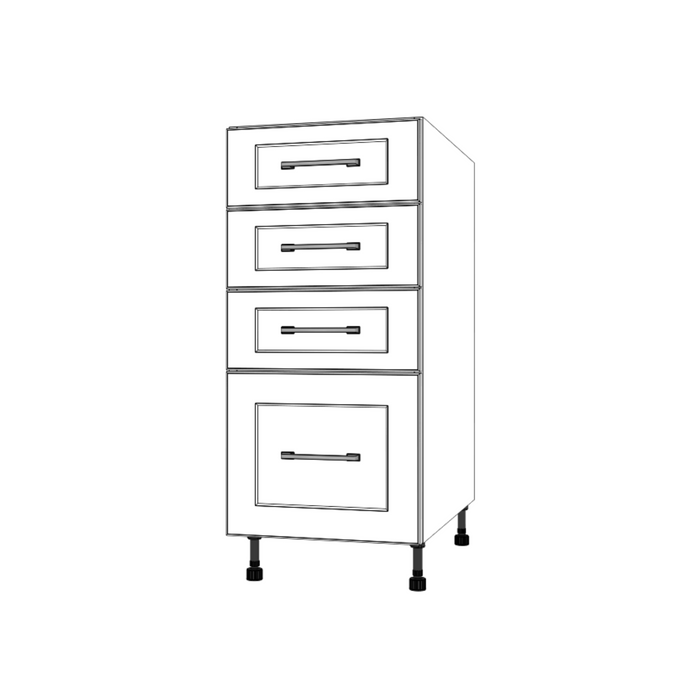 15" Wide Drawer Cabinet - Painted Doors