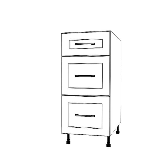 15" Wide Drawer Cabinet - Painted Doors