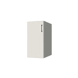 15" Wide Base Cabinet - (White Melamine Boxes - Flat Panel Doors)