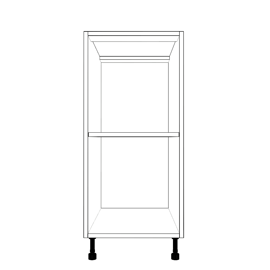 15" Wide Base Cabinet - Thermofoil Doors