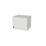 15" Wide x 12" High Wall Cabinet - (White Melamine Boxes - Flat Panel Doors)