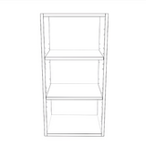 15" Wide x 30" High Wall Cabinet - Thermofoil Doors