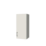 15" Wide x 34" High Wall Cabinet - (White Melamine Boxes - Flat Panel Doors)