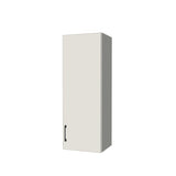 15" Wide x 42" High Wall Cabinet - (White Melamine Boxes - Flat Panel Doors)