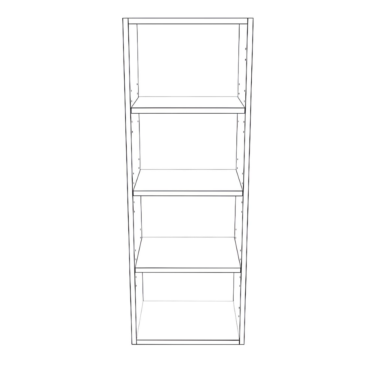 15" Wide x 42" High Wall Cabinet - Thermofoil Doors