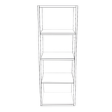 15" Wide x 42" High Wall Cabinet - Thermofoil Doors