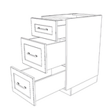16" Wide Drawer Cabinet - Thermofoil Doors