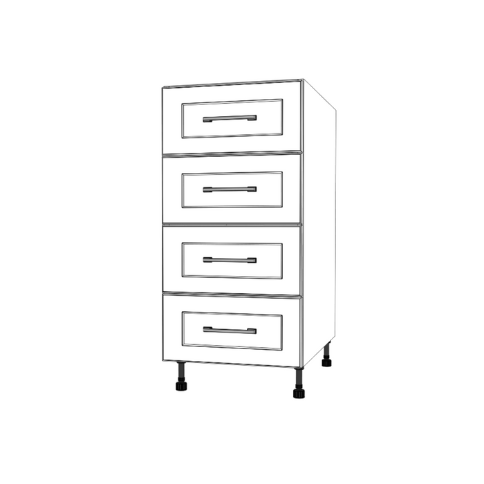 16" Wide Drawer Cabinet - Painted Doors