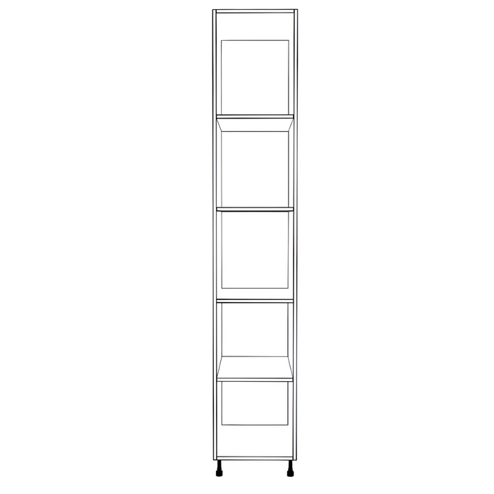 17" Wide Tall Pantry Cabinet - Painted Doors