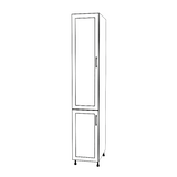 16" Wide Tall Pantry Cabinet - Painted Doors