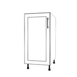 16" Wide Base Cabinet - Painted Doors