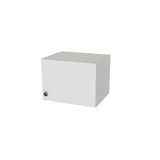 16" Wide x 12" High Wall Cabinet - (White Melamine Boxes - Flat Panel Doors)