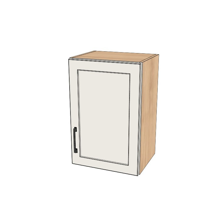 16" Wide x 24" High Wall Cabinet - (Hardrock Maple Melamine Boxes - Thermofoil Doors)