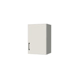 16" Wide x 24" High Wall Cabinet - (White Melamine Boxes - Flat Panel Doors)