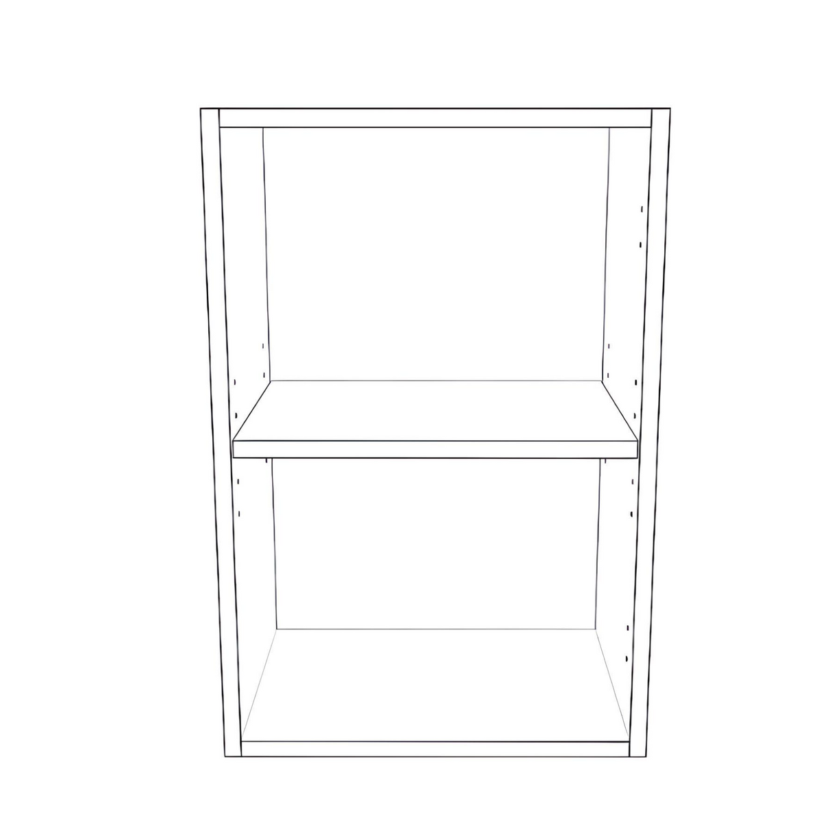 16" Wide x 24" High Wall Cabinet - Thermofoil Doors