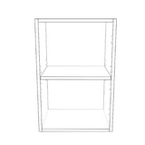 16" Wide x 24" High Wall Cabinet - Painted Doors