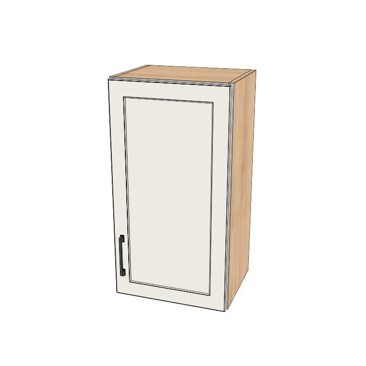 16" Wide x 30" High Wall Cabinet - (Hardrock Maple Melamine Boxes - Thermofoil Doors)