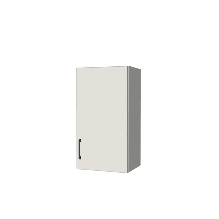 16" Wide x 30" High Wall Cabinet - (White Melamine Boxes - Flat Panel Doors)