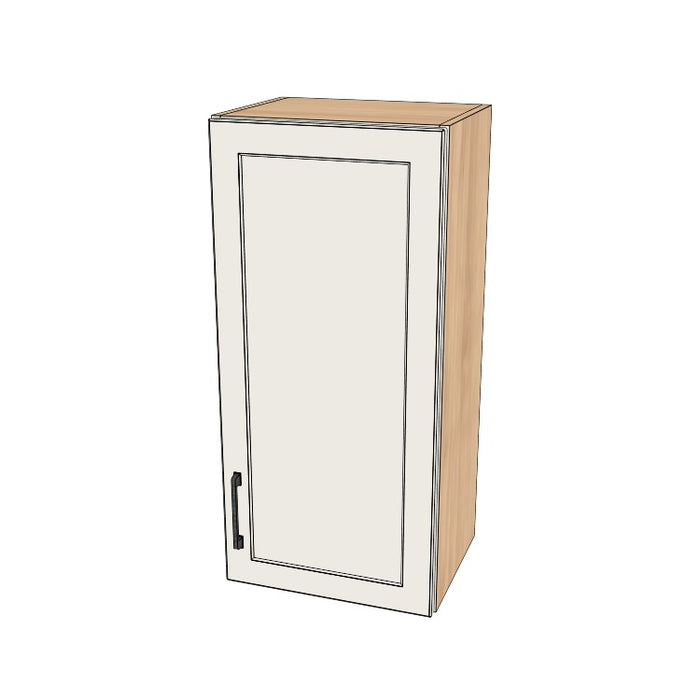 16" Wide x 34" High Wall Cabinet - (Hardrock Maple Melamine Boxes - Painted Doors)