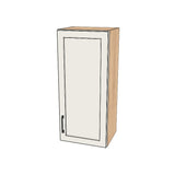 16" Wide x 36" High Wall Cabinet - (Hardrock Maple Melamine Boxes - Painted Doors)