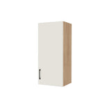 16" Wide x 36" High Wall Cabinet - (Hardrock Maple Melamine Boxes - Flat Panel Doors)