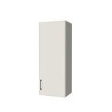 16" Wide x 42" High Wall Cabinet - (White Melamine Boxes - Flat Panel Doors)