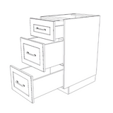 17" Wide Drawer Cabinet - Thermofoil Doors